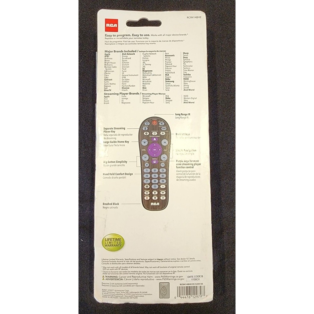 RCA Universal Remote Control - Picture 2 of 5